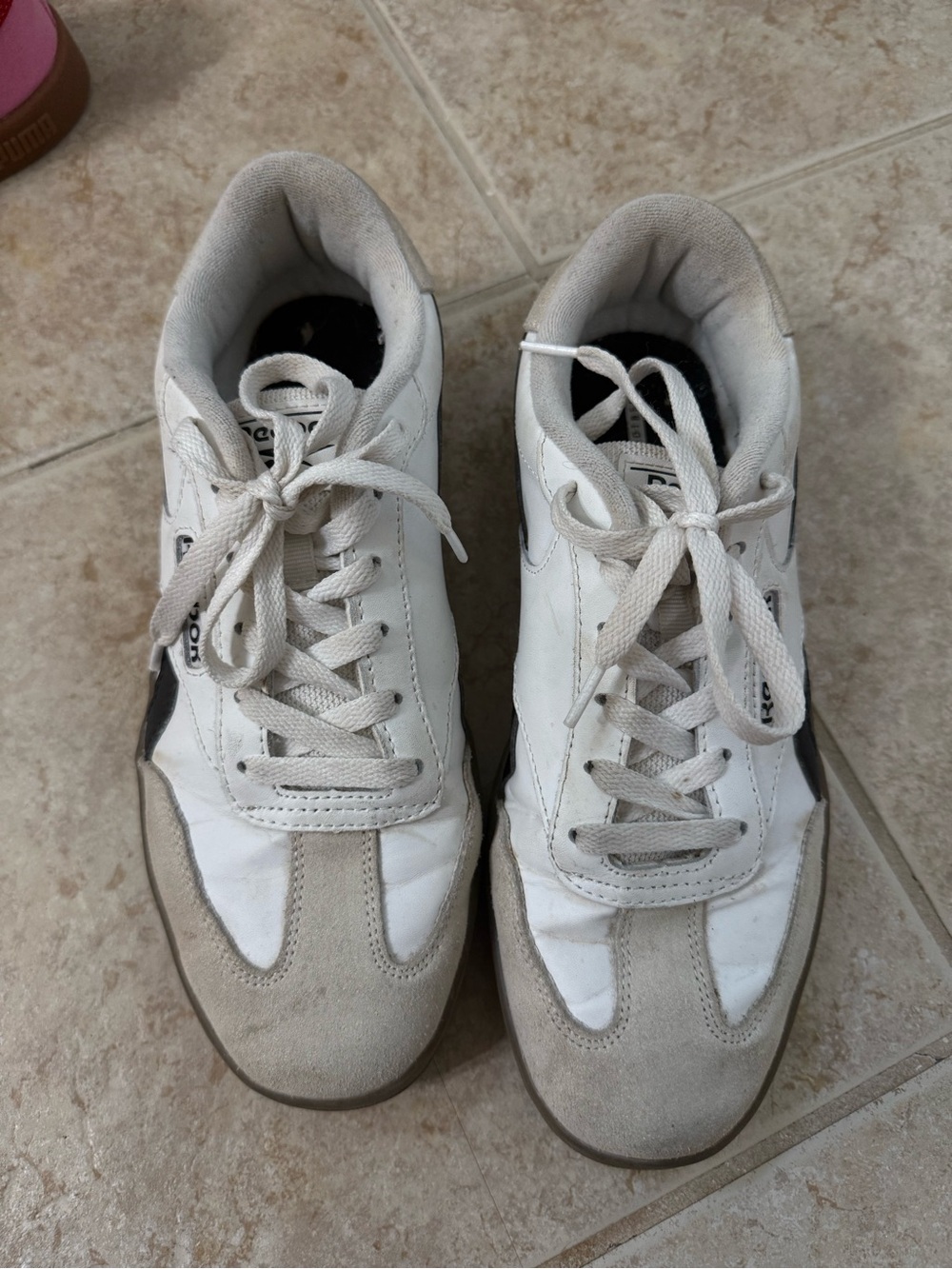 Reebok White and Light Gray Women's Sneakers